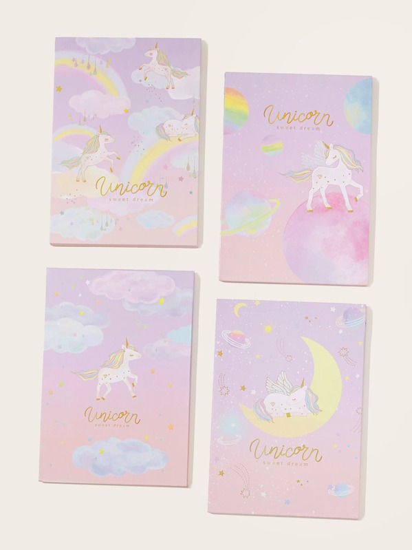 

1pc Random Unicorn Pattern Folded Mirror, Multicolor