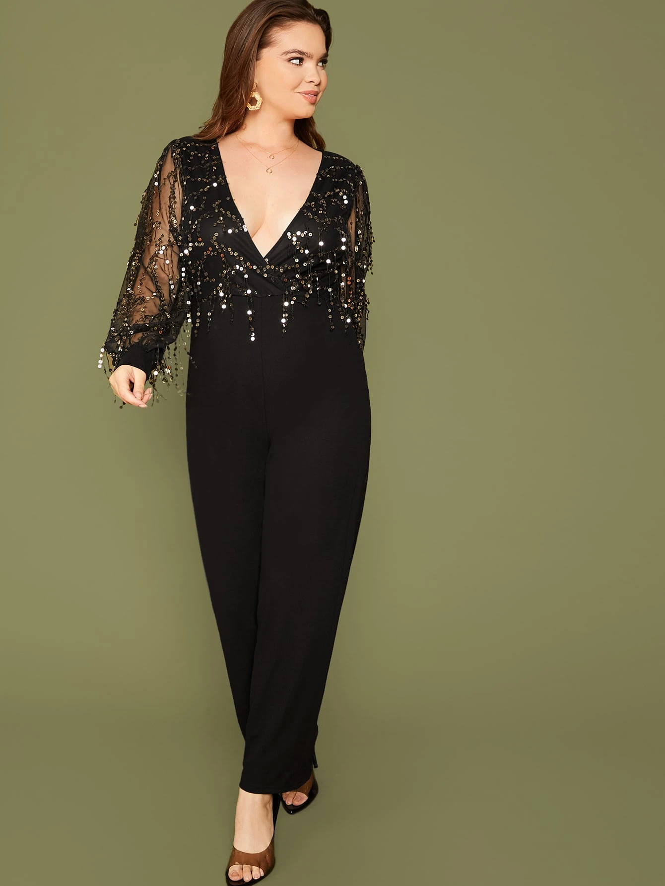 fringe jumpsuit plus size