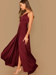 shein surplice wrap solid dress