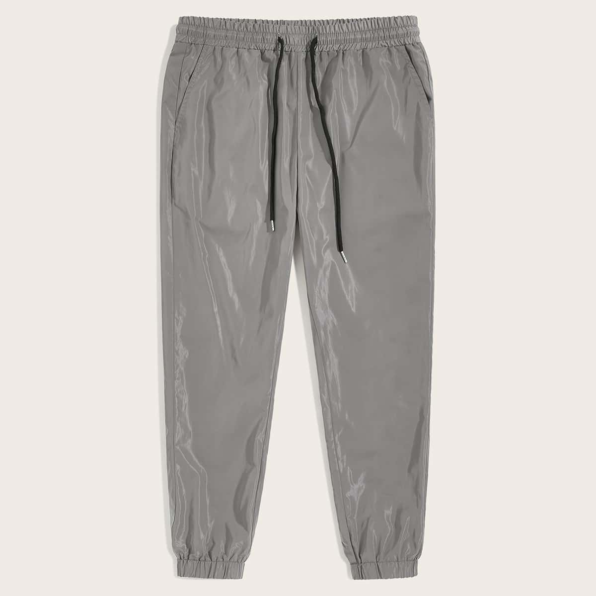 

Guys Drawstring Waist Wind Pants, Grey