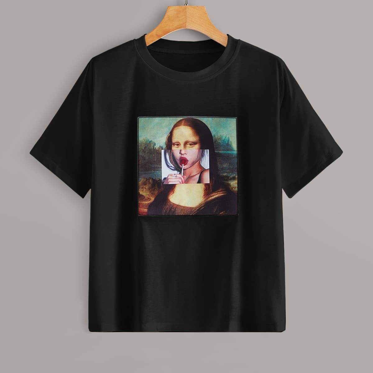 

Figure Graphic Black Tee