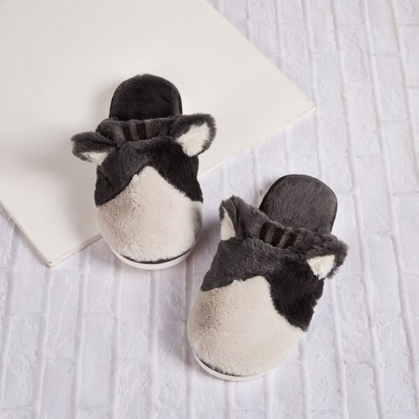 

Men Two Tone Ear Decor Slippers, Multicolor
