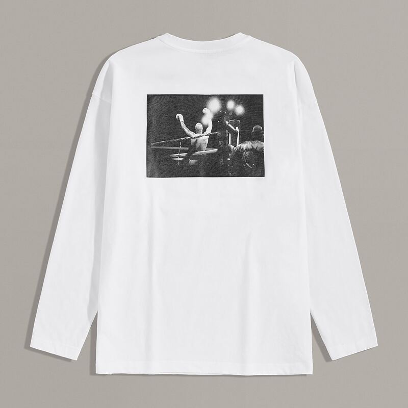 

Guys Figure Graphic Tee, White