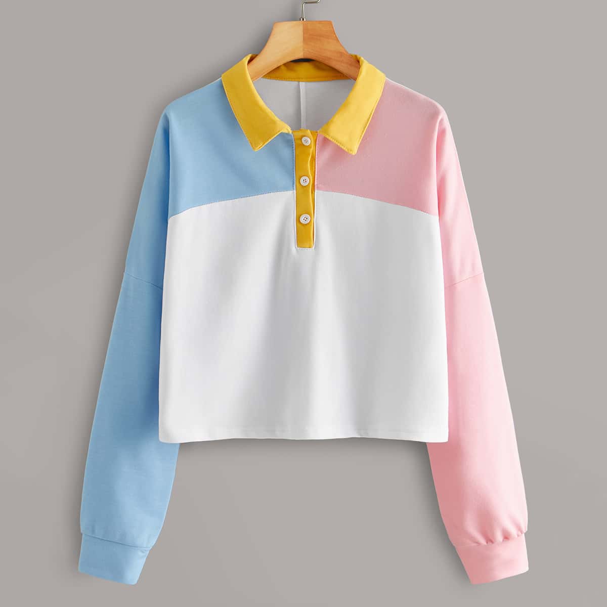 

Color Block Polo Shirt, Multicolor