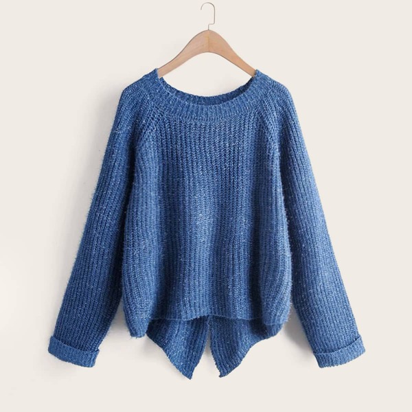 

Split Back High Low Hem Sweater
