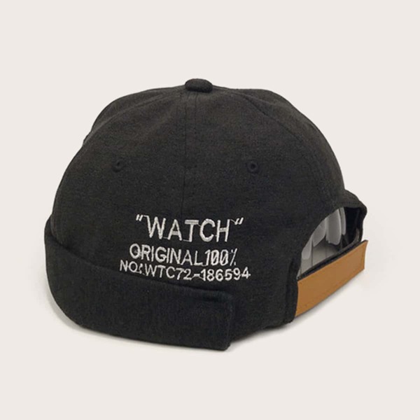 

Men Slogan Embroidery Beanie