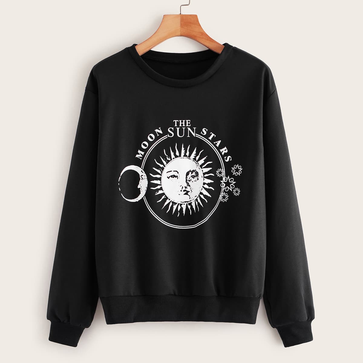 

Sun Graphic Black Pullover