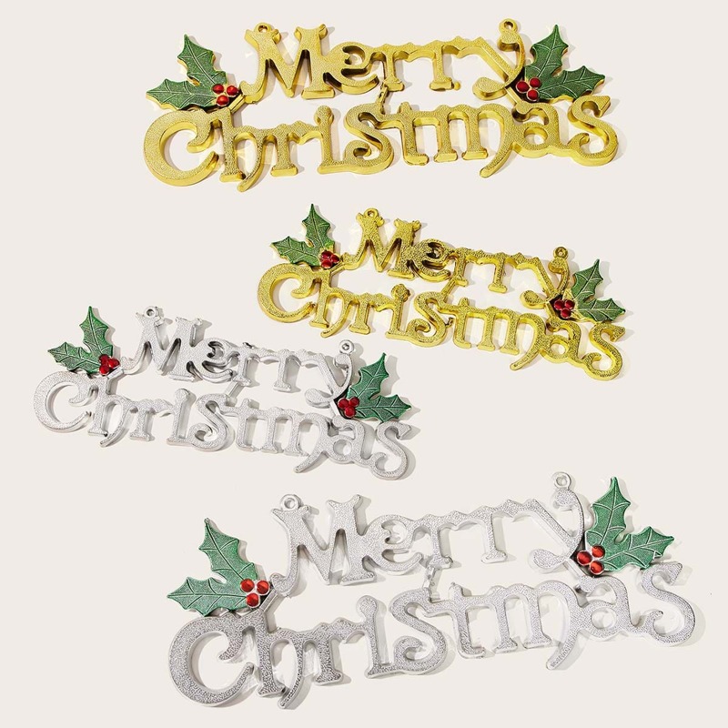 

1pc Letter Merry Christmas Hanging Ornament, Multicolor