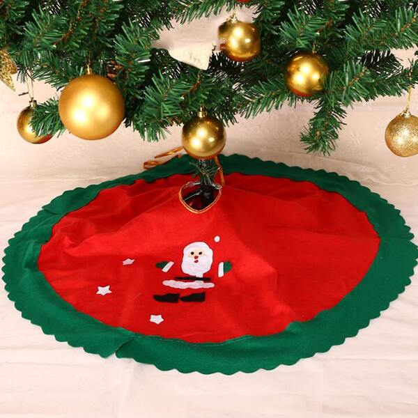 

1pc Christmas Tree Skirt, Multicolor