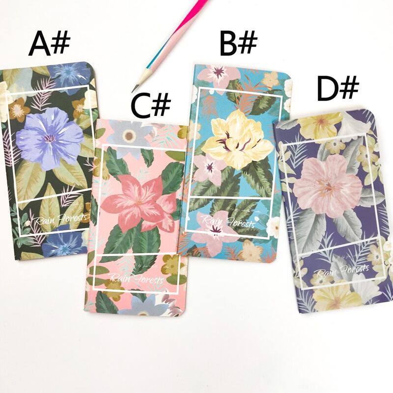 

1pack Flower Print Cover Notebook