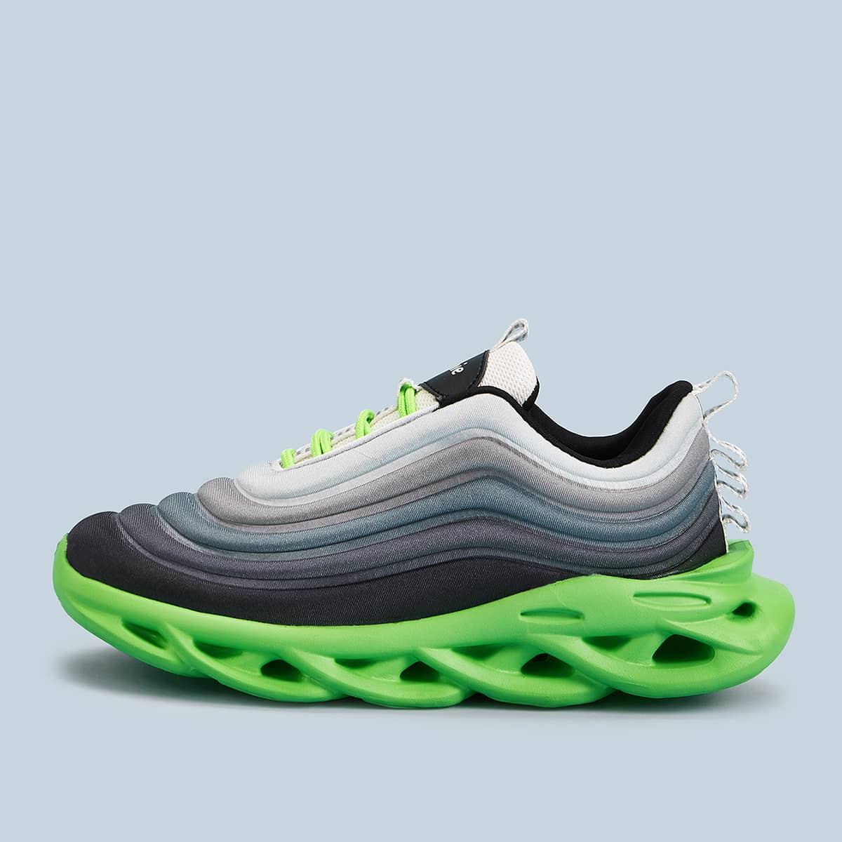 

Guys Gradient Wave Pattern Chunky Sole Sneakers, Multicolor