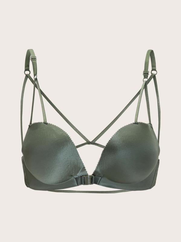 

Adjustable Strap Bra, Army green