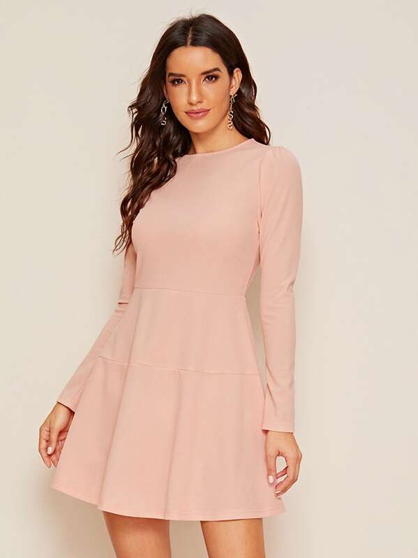 

Zip Back Paneled Dress, Pink, Juliana