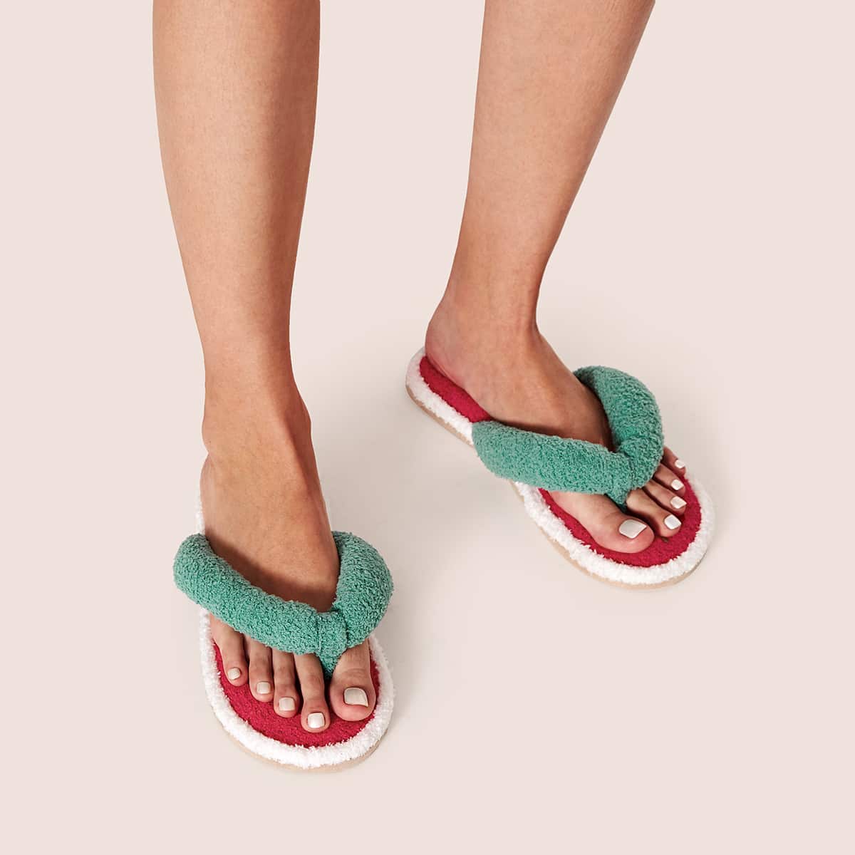

Watermelon Design Flip Flops, Multicolor