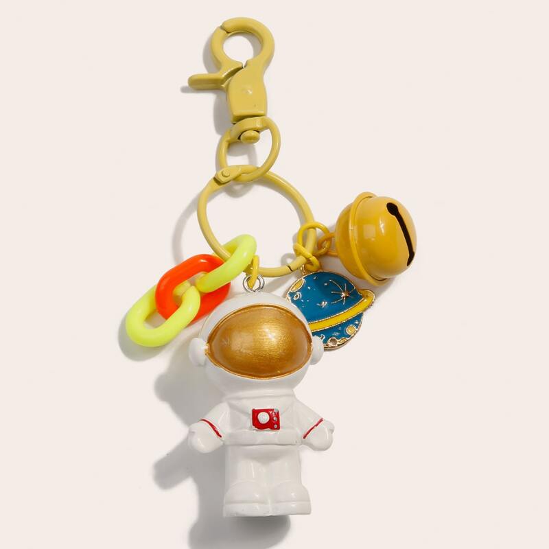 

Astronaut Charm Keychain, Multicolor