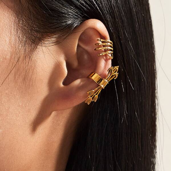 

2pcs Arrow Ear Cuff, Gold