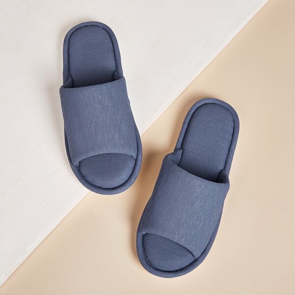 

Men Open Toe Wide Fit Slippers, Blue