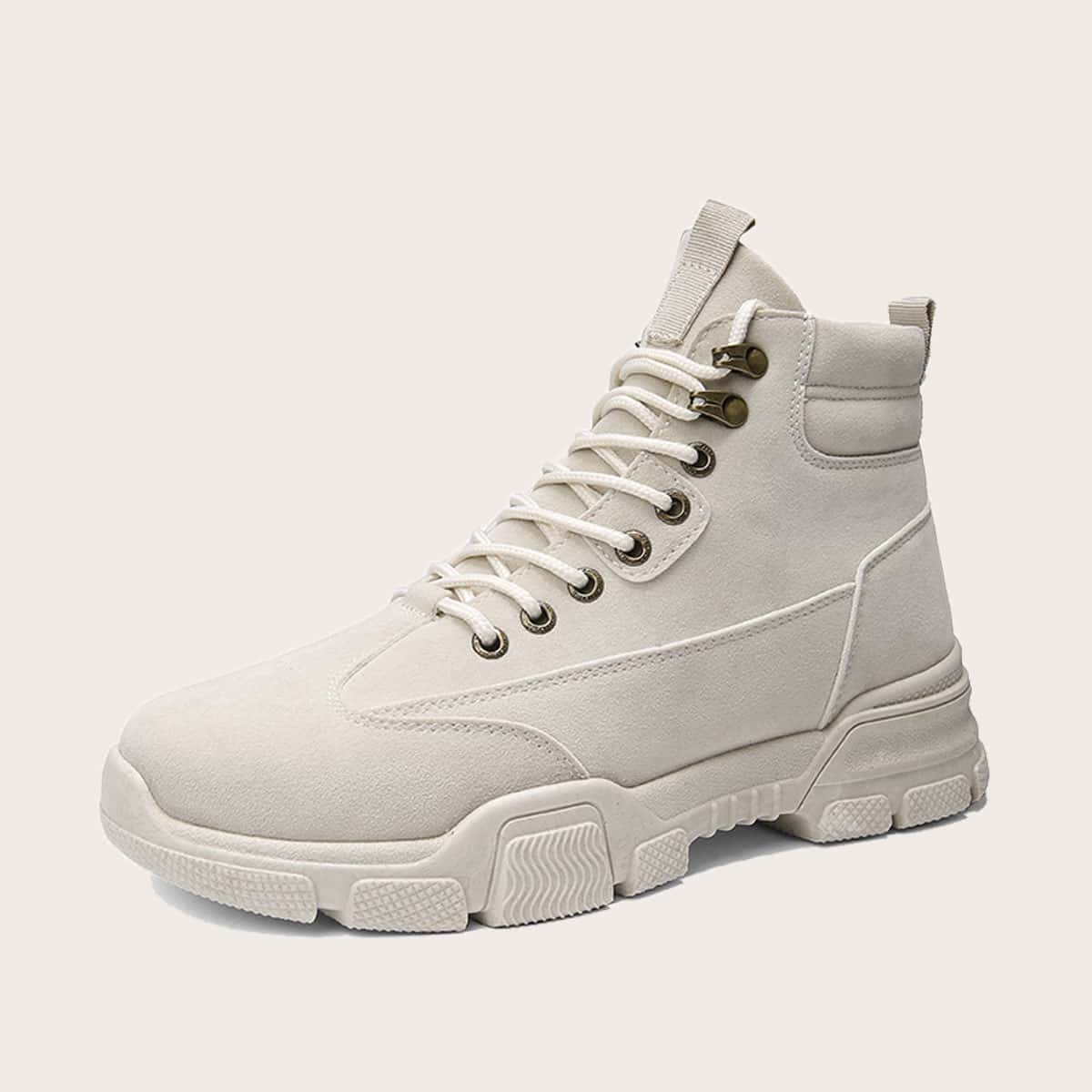 

Guys Lace-up Front Ankle Boots, Apricot