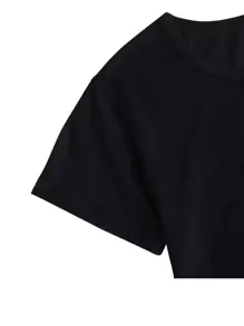 SHEIN Essnce Koszulka z nadrukiem motywu obrazu Stworzenie Adama