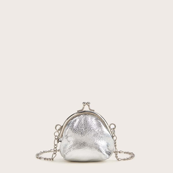 

Mini Metallic Kiss Lock Crossbody Bag