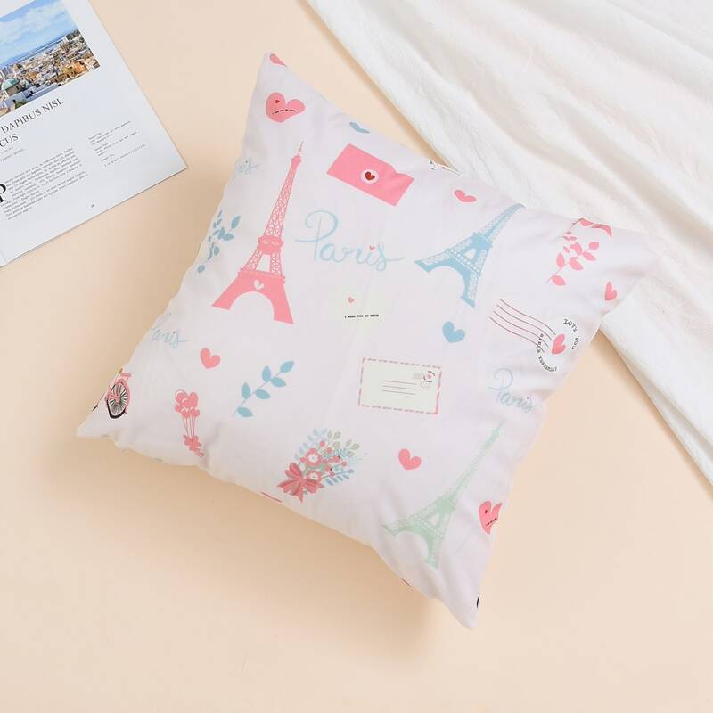 

Tower Print Cushion Cover, Multicolor