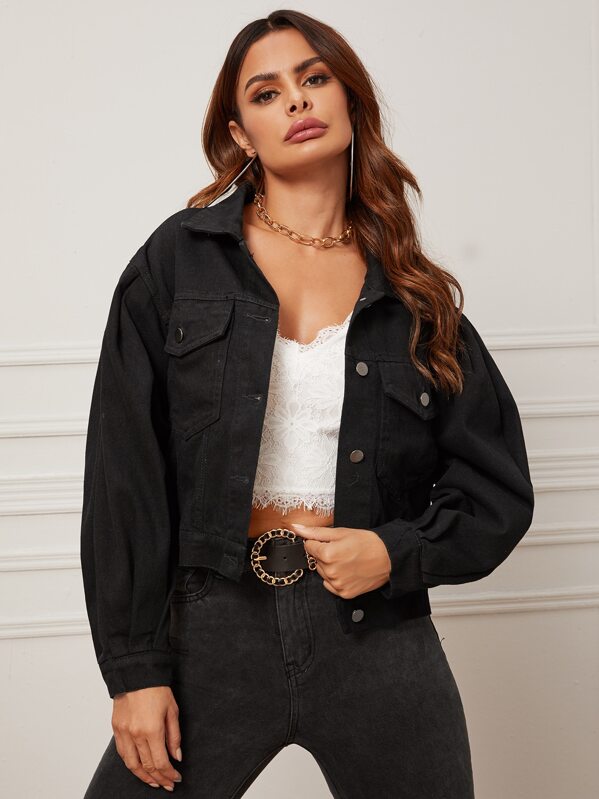

Black Wash Denim Trucker Jacket, Andy
