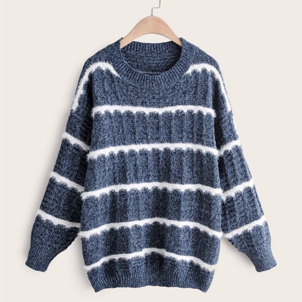 

Space Dye Drop Shoulder Sweater