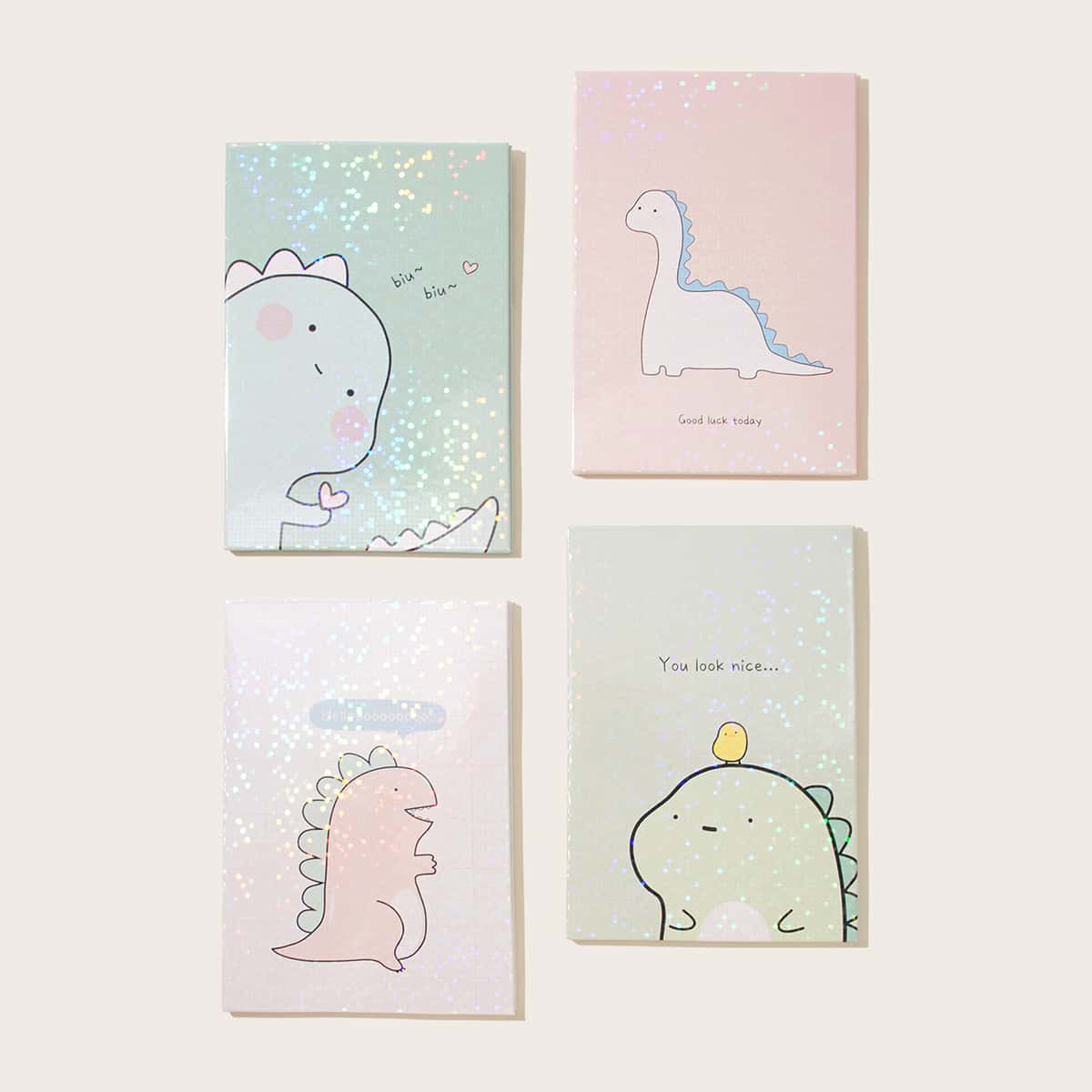 

1pc Random Cartoon Graphic Folding Mirror, Multicolor