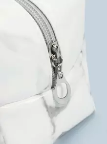 1 pieza Bolso jaspeado de gran capacidad de viaje con lavado Bolso de maquillaje para mujeres Chicas - Multicolor - Ver 3