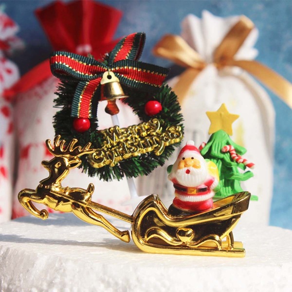 

1pc Christmas Wreath Ornament, Multicolor