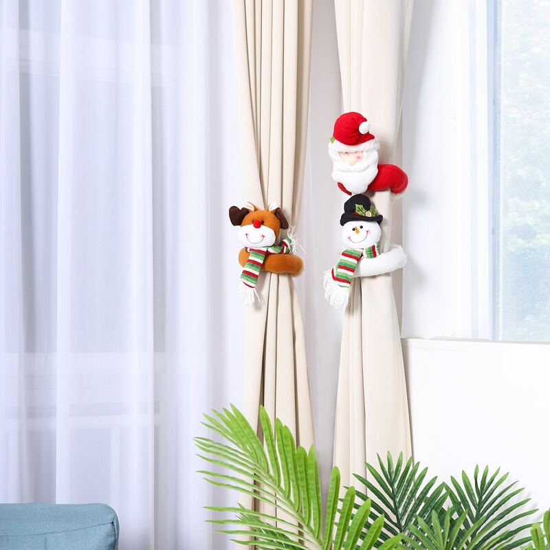 

1pc Christmas Curtain Buckle Decoration, Multicolor