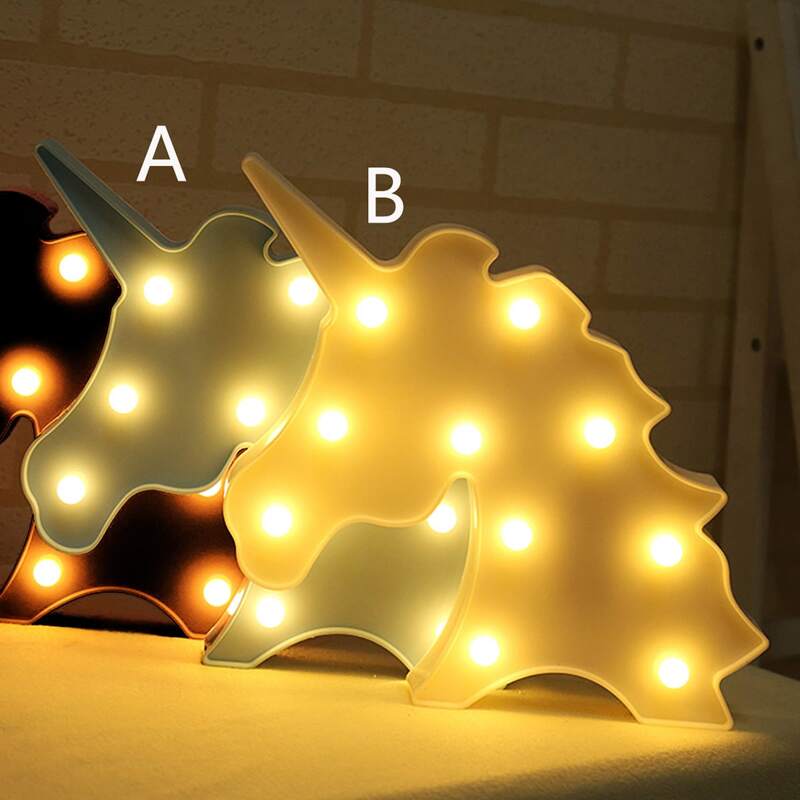 

1pc Unicorn Shaped Night Light, Multicolor