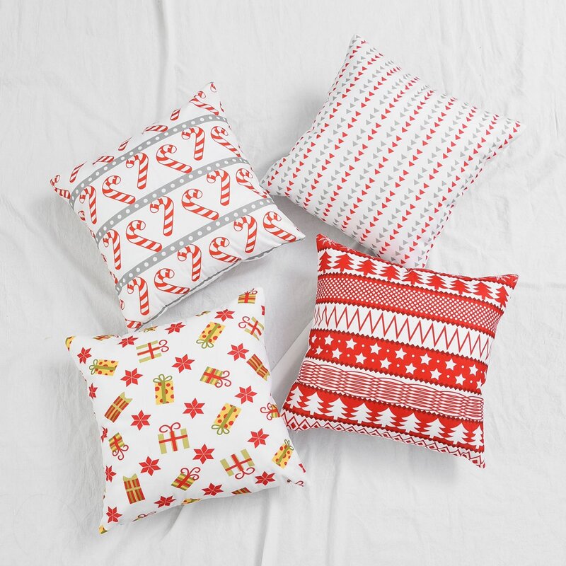 

1pc Simple Pattern Cushion Cover, Multicolor