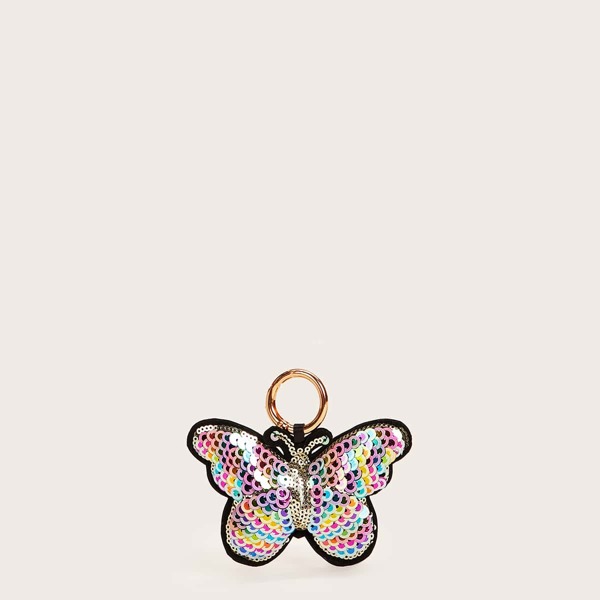 

Sequin Decor Butterfly Shaped Bag Accessories, Multicolor