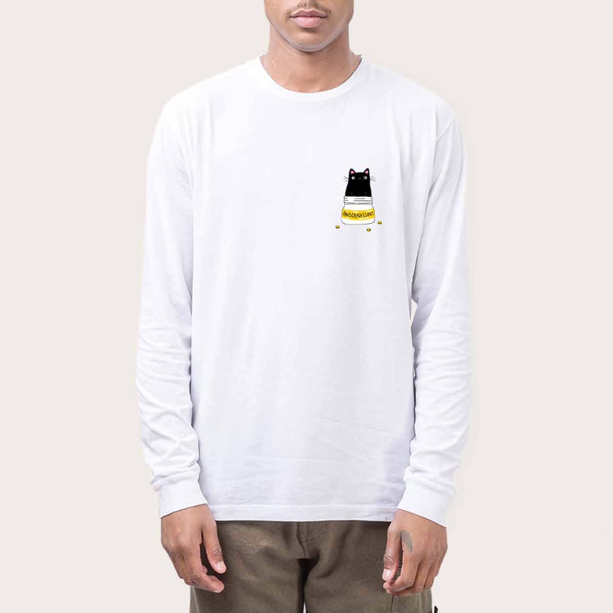 

Guys Cartoon Graphic Tee, White