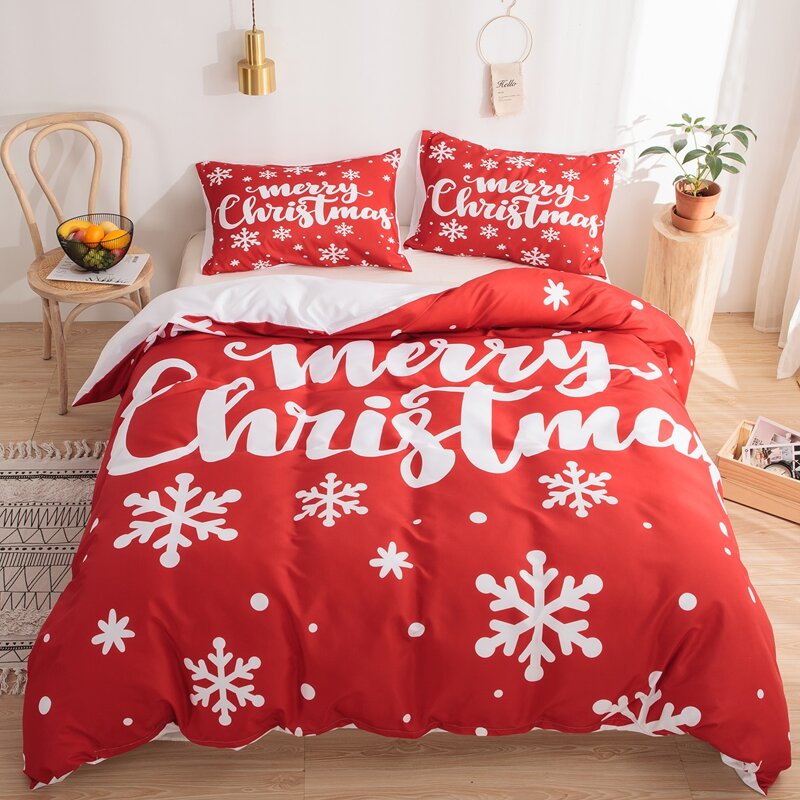 

Christmas Letter & Snowflake Print Sheet Set, Red