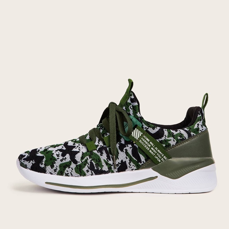 

Guys Camouflage Lace-up Front Sneakers, Multicolor