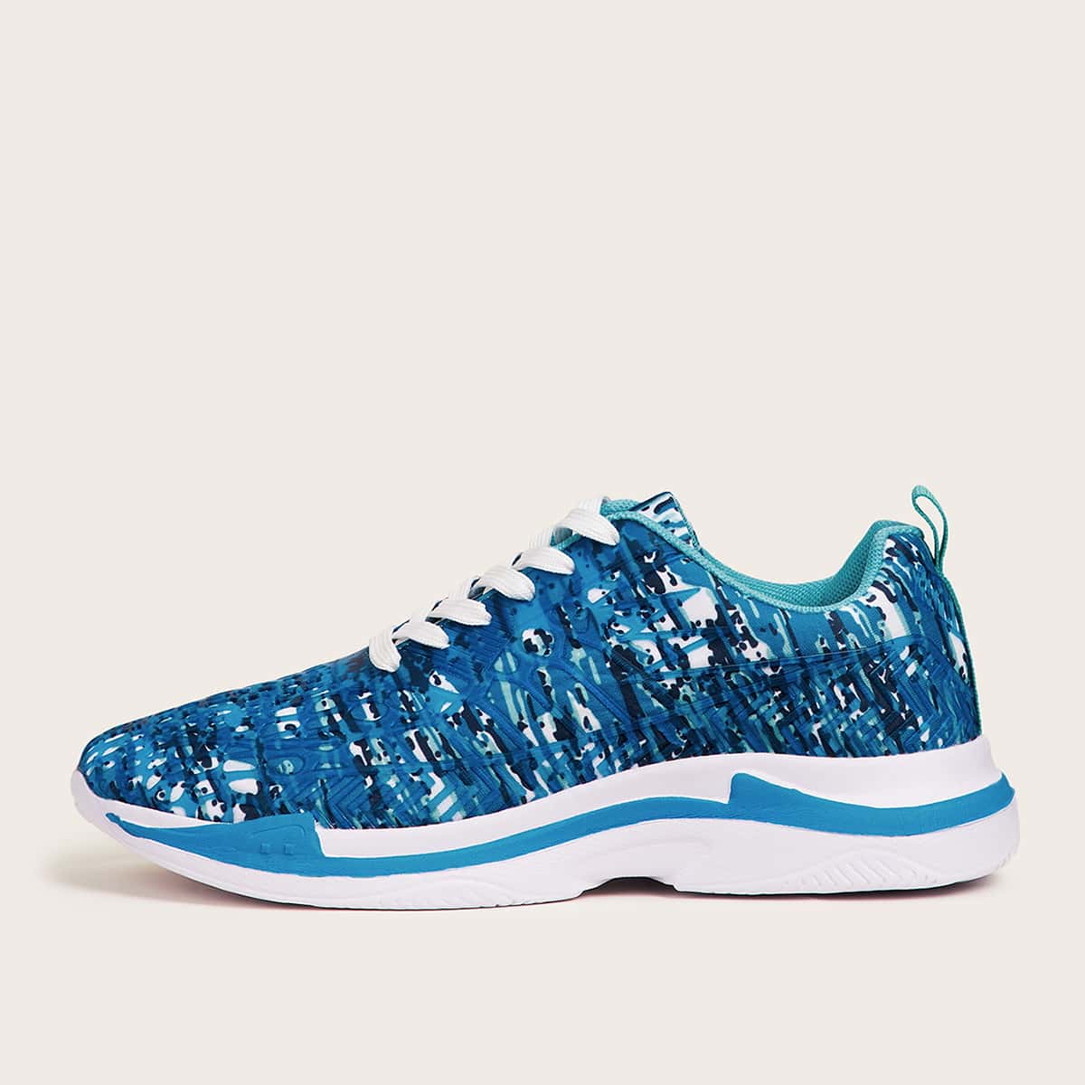 

Lace-up Front Wide Fit Sneakers, Blue