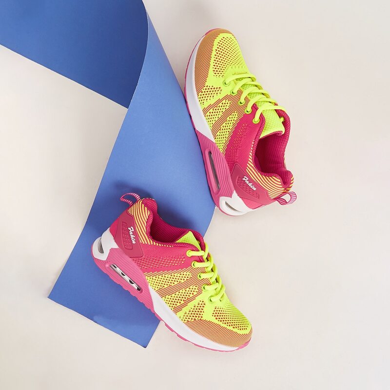

Lace-up Front Wide Fit Sneakers, Multicolor