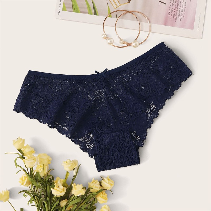 

Floral Lace Panty, Navy