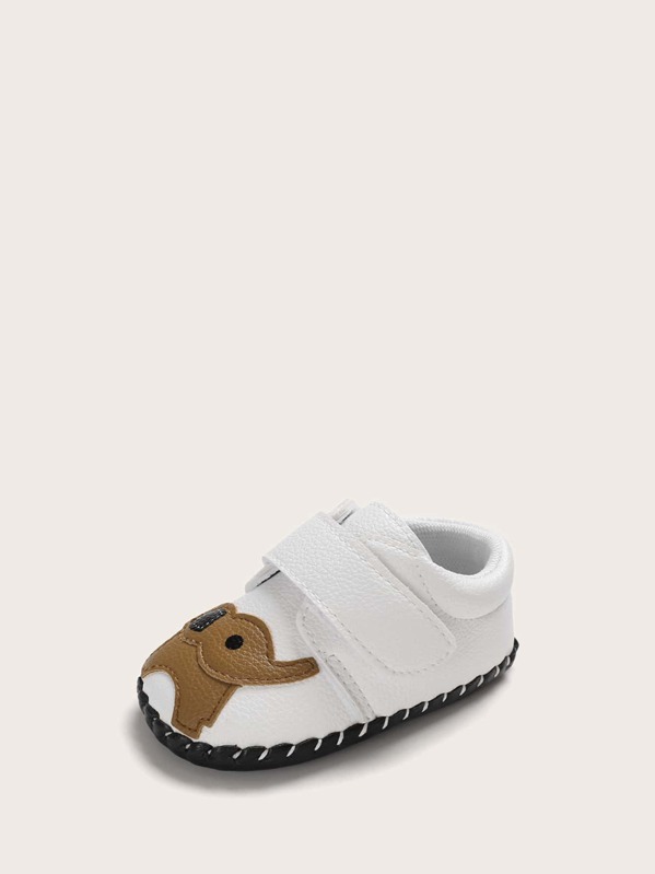 

Baby Boy Elephant Contrast Trim Velcro Strap Flats, Multicolor