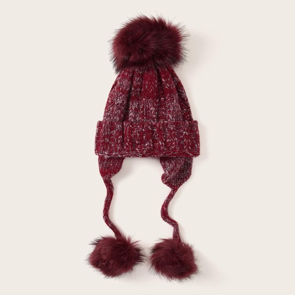

Christmas Pom Pom Decor Beanie