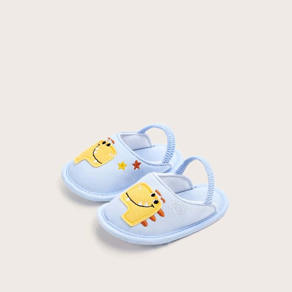 

Baby Girl Cartoon Bow Front Slingback Flats, Blue