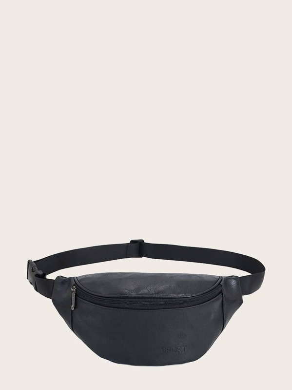 

Men Zip Front Fanny Pack, Navy
