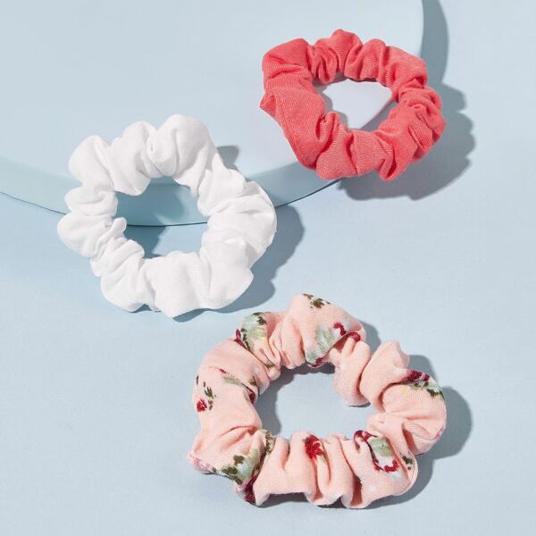 

Toddler Girls Floral Pattern Scrunchie 3pcs, Multicolor