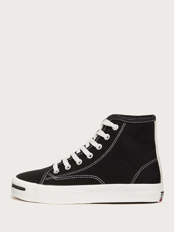 High Top Canvas Sneakers | SHEIN USA