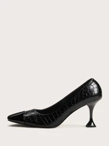 cap toe kitten heels