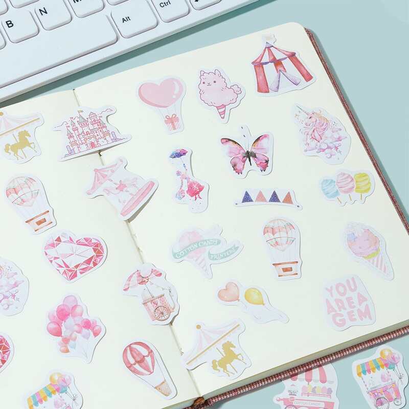 

50pcs Amusement Park Print Sticker