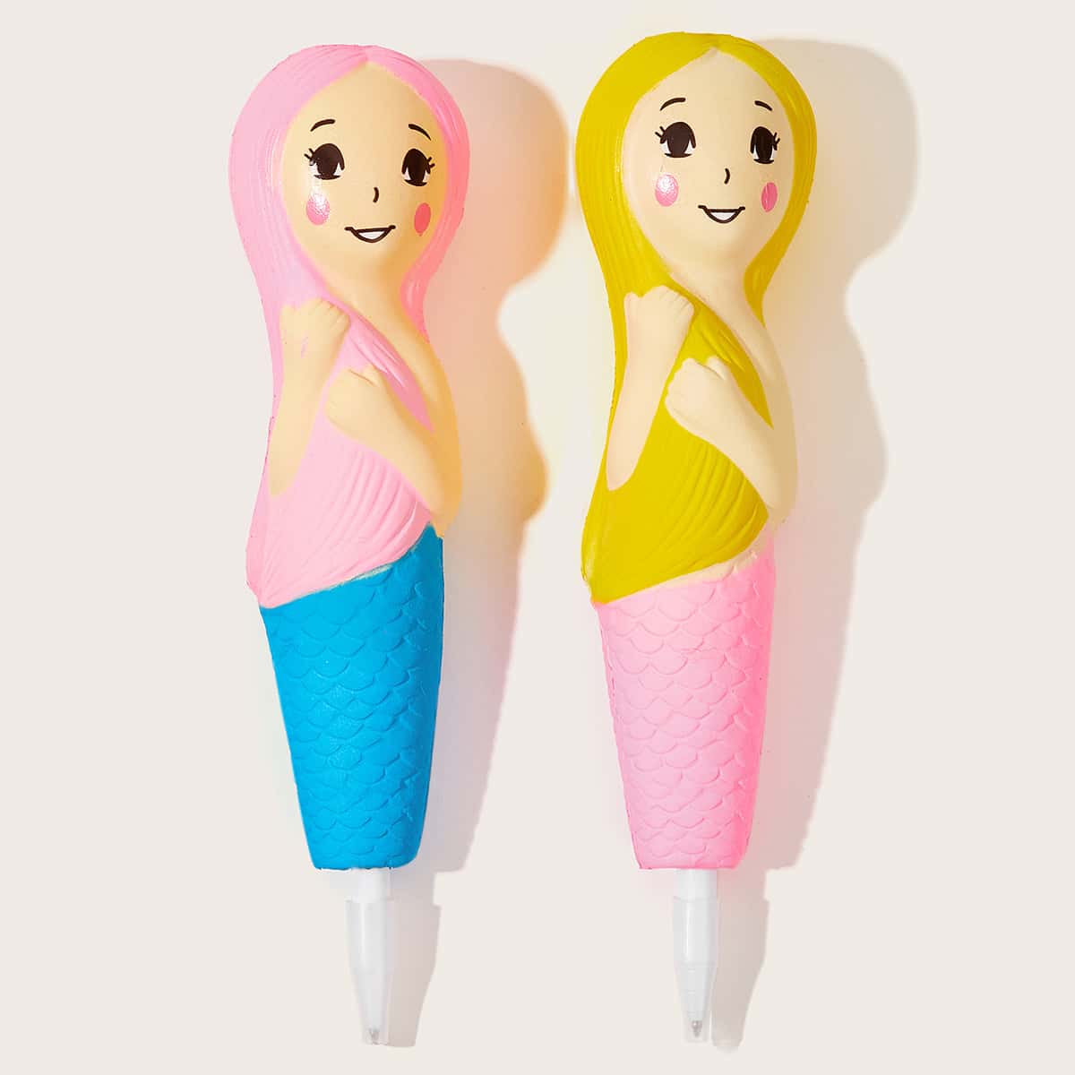 

1pc Mermaid Shaped Soft PU Slow Rebound Pen
