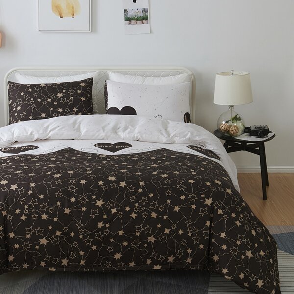 

Star & Heart Print Sheet Set, Multicolor